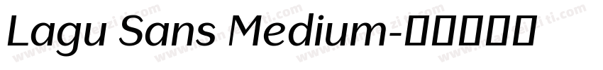 Lagu Sans Medium字体转换